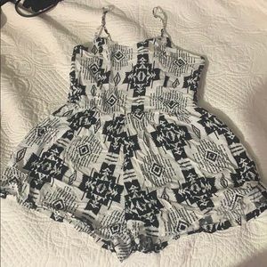 Moral Fiber black and white jumpsuit